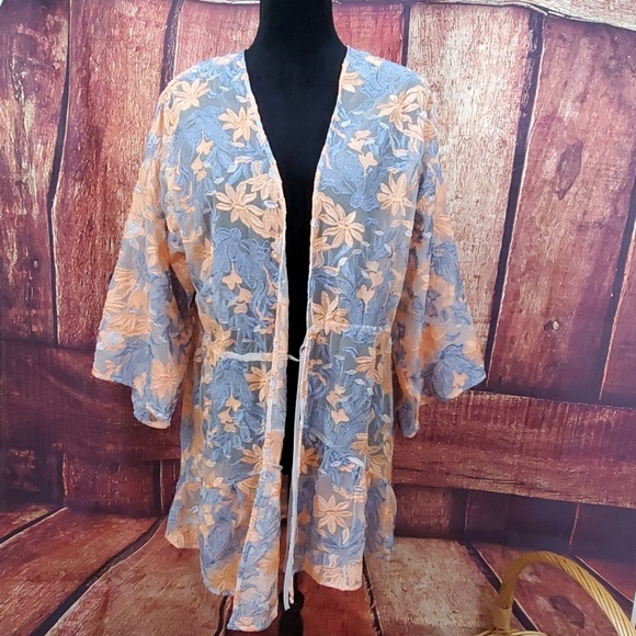 Lysse Sweaters - Lysse floral lace cardigan NWT